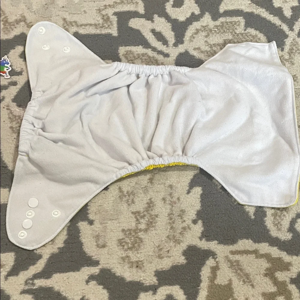 Vibrant Cloth Diaper Set - Yellow, Green, Teal